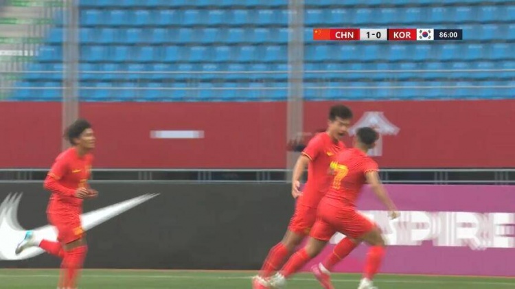 U22國足1-0韓國全場數(shù)據(jù)：控球率49%落后韓國，10射7正領(lǐng)先對手